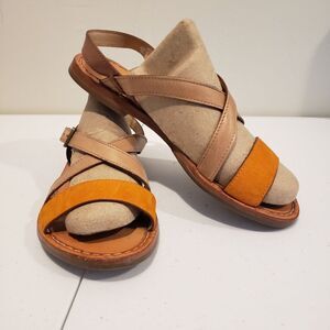 Cole Haan Beige and Orange Women's Sandals